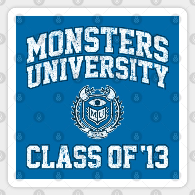 Monsters University Class of 13 (Variant) Sticker by huckblade